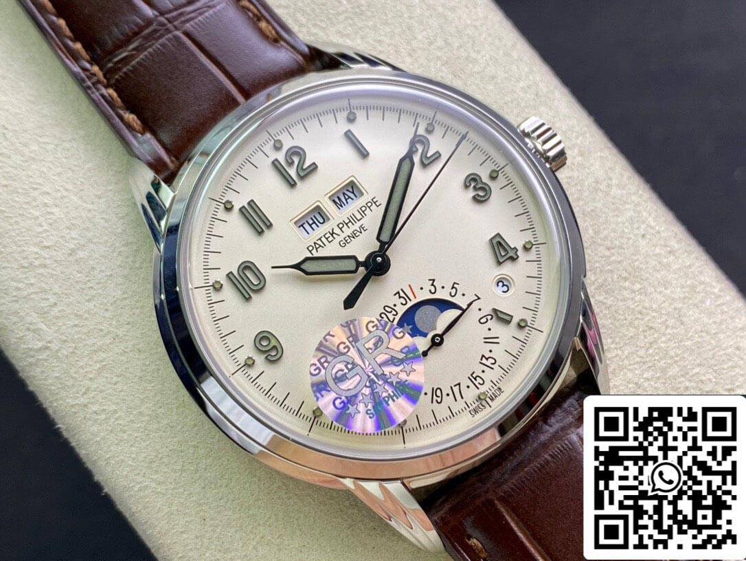 Patek Philippe Complications 5320G-001 1:1 Mejor edición GR Factory esfera blanca lechosa