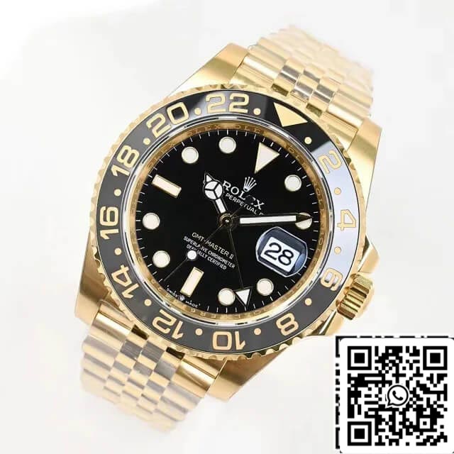 Rolex GMT Master II M126718grnr-0001 1:1 Best Edition EW Factory quadrante nero