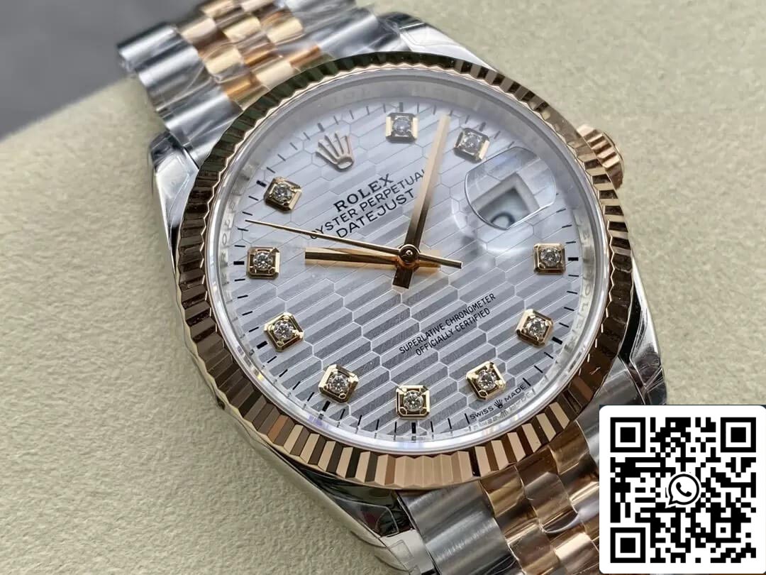 Rolex Datejust M126231-0039 36MM 1:1 Mejor edición VS esfera plateada de fábrica