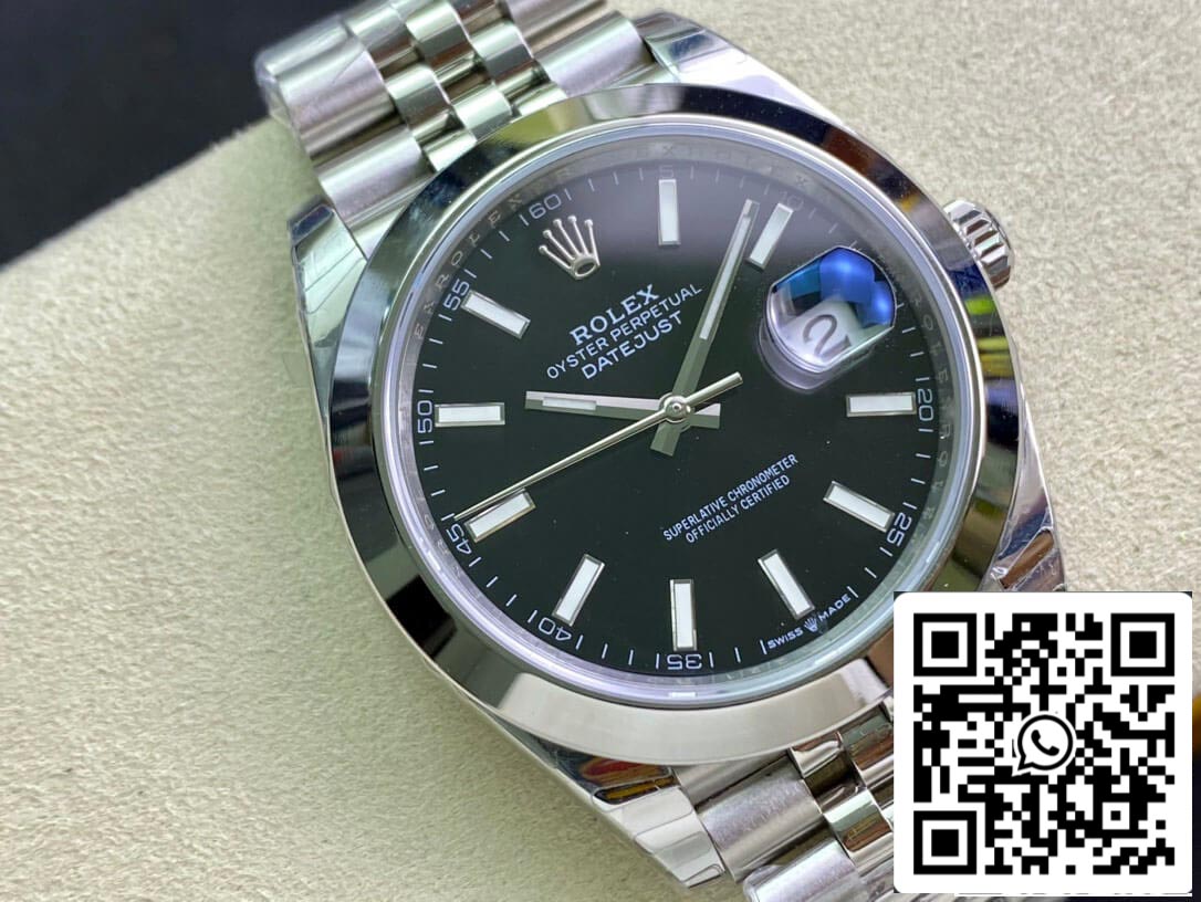 Rolex Datejust M126300-0012 1:1 Mejor edición EW Factory esfera negra