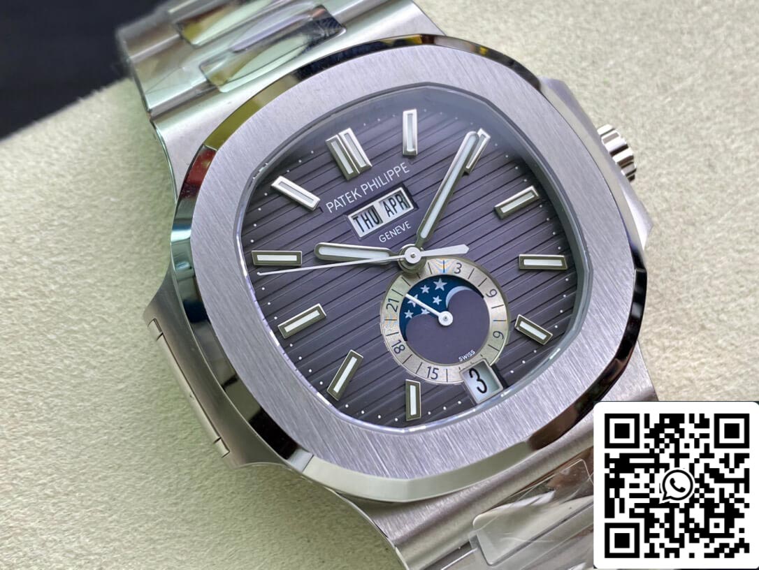 Patek Philippe Nautilus 5726/1A-001 1:1 Best Edition PPF Factory Quadrante grigio