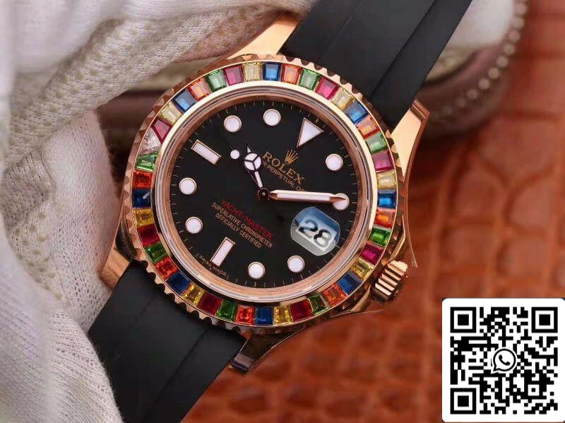 Rolex Yacht-Master 116695 Noob Factory 1:1 Best Edition svizzero ETA2824 quadrante nero