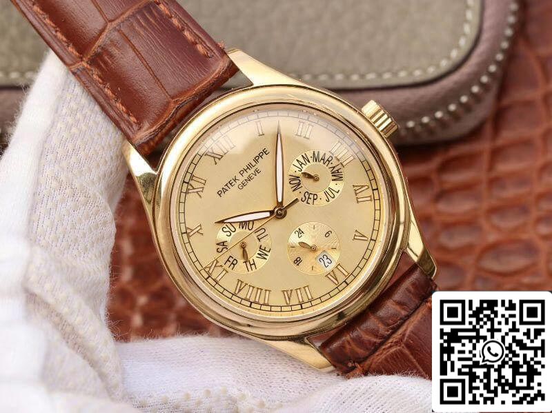 Patek Philippe Complicazioni Calendario annuale 1:1 Best Edition Swiss ETA315SQA Quadrante in oro