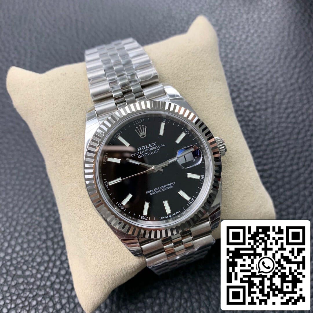 Rolex Datejust M126334-0018 1:1 Mejor edición EW Factory esfera negra