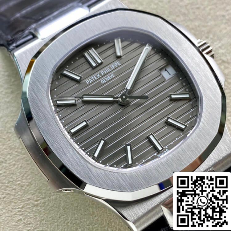 Patek Philippe Nautilus 5711G-001 1:1 Mejor Edición 3K Esfera Gris de Fábrica