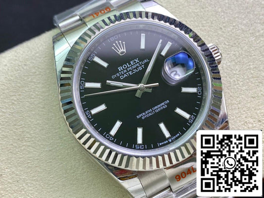 Rolex Datejust M126334-0017 1:1 Best Edition EW Factory quadrante nero