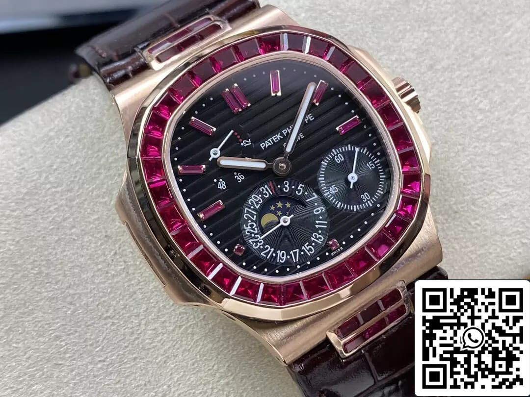 Patek Philippe Nautilus 5724 1:1 Mejor edición GR Factory Caja en oro rosa