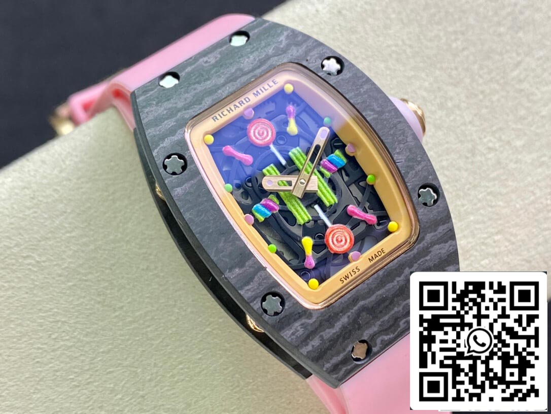 Richard Mille RM-07 Bon Bon 1:1 Mejor Edición RM Factory Correa Rosa