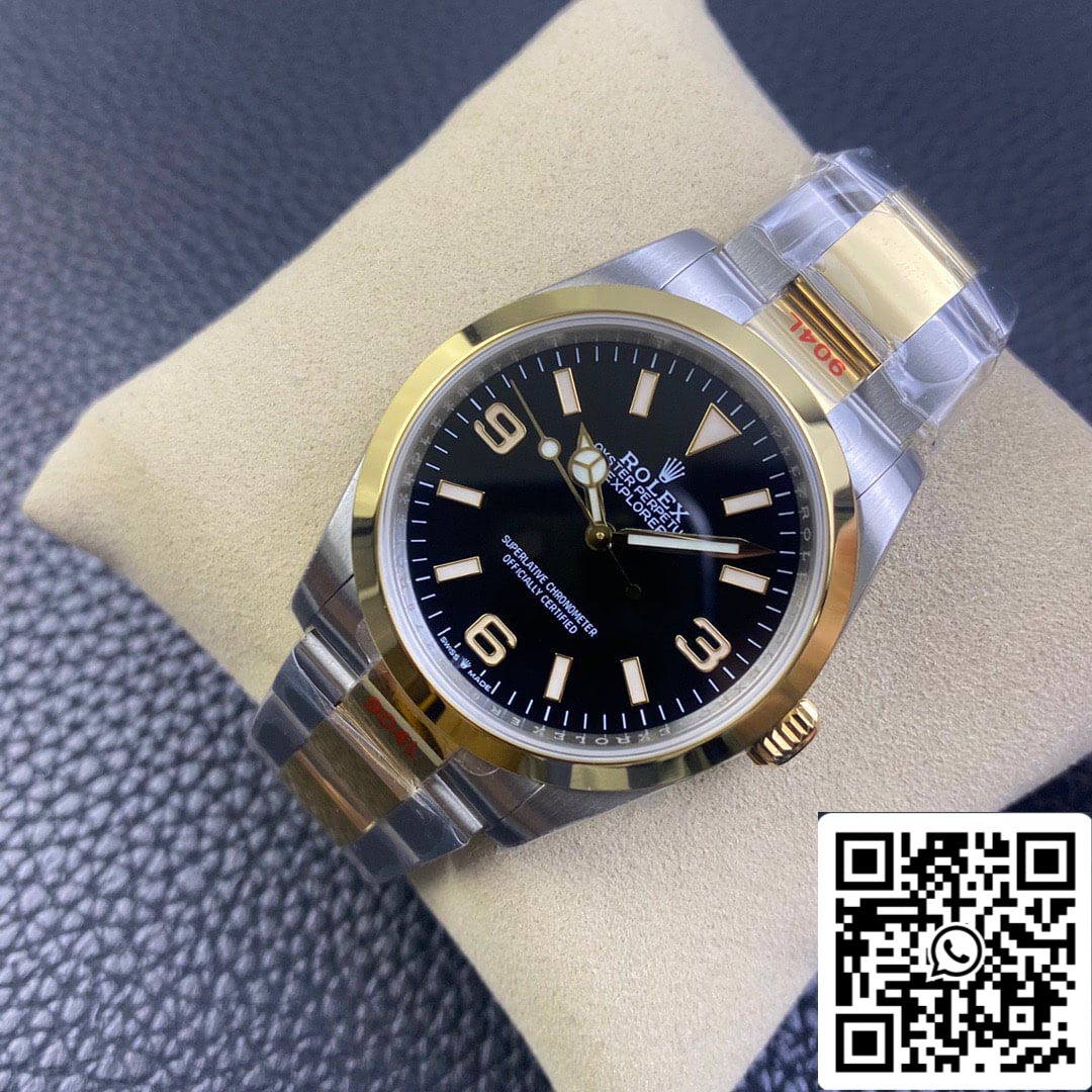 Rolex Explorer M124273-0001 1:1 Mejor Edición EW Factory Oro Amarillo