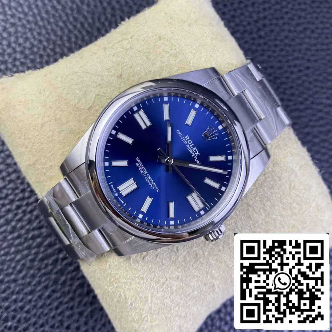 Rolex Oyster Perpetual M124300-0003 41MM 1:1 Best Edition Clean Factory Blue Dial