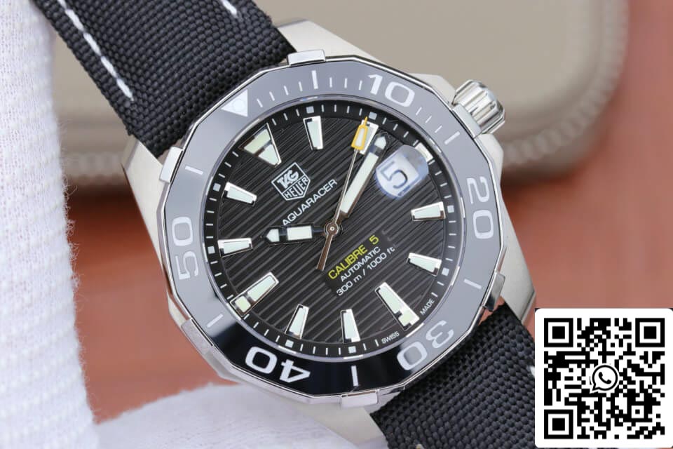 Tag Heuer Aquaracer 300M WAY211A.FC6362 1:1 Best Edition V6 quadrante nero di fabbrica