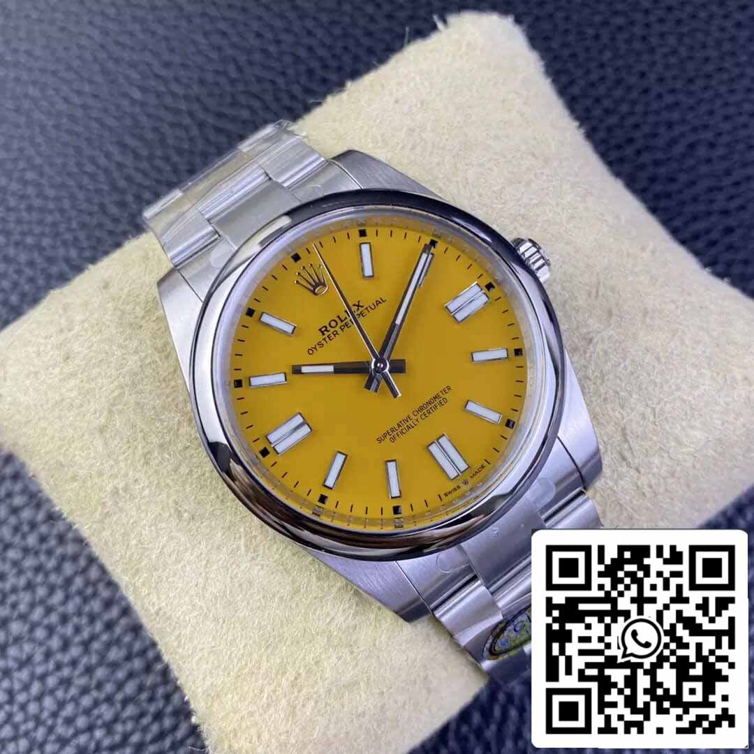 Rolex Oyster Perpetual M124300-0004 41MM 1:1 Mejor edición Clean Factory esfera amarilla