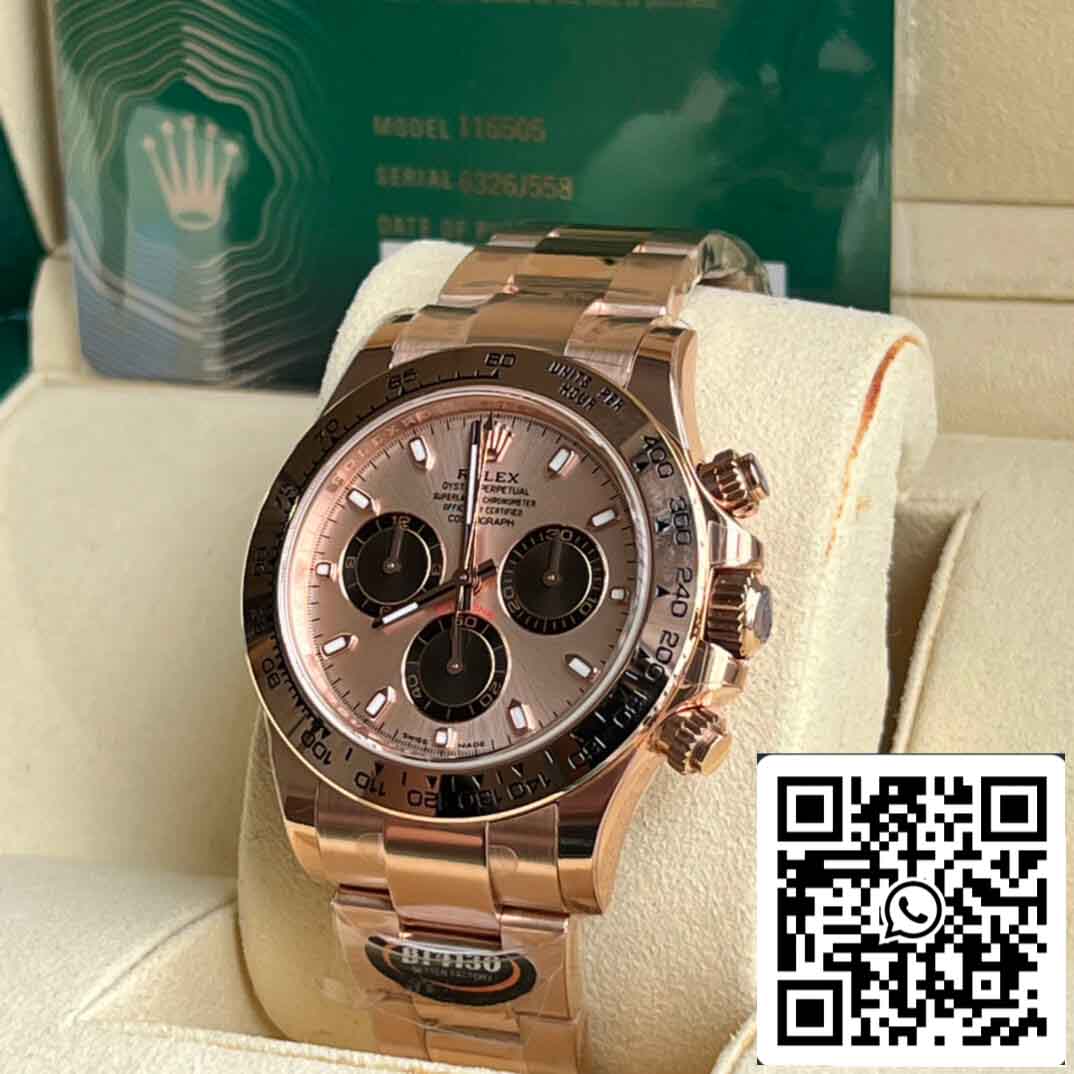 Replica Rolex Daytona M116505-0016 Miglior quadrante in oro 1: 1 BT Factory Edition