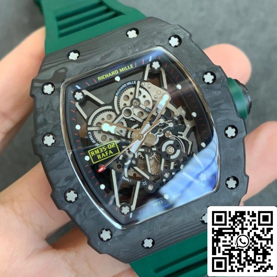 Richard Mille RM035-02 Cinturino verde KV Factory V3 in scala 1: 1 della migliore edizione