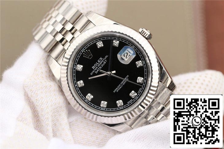 Rolex Datejust M126334-0012 1:1 Best Edition EW Factory quadrante nero