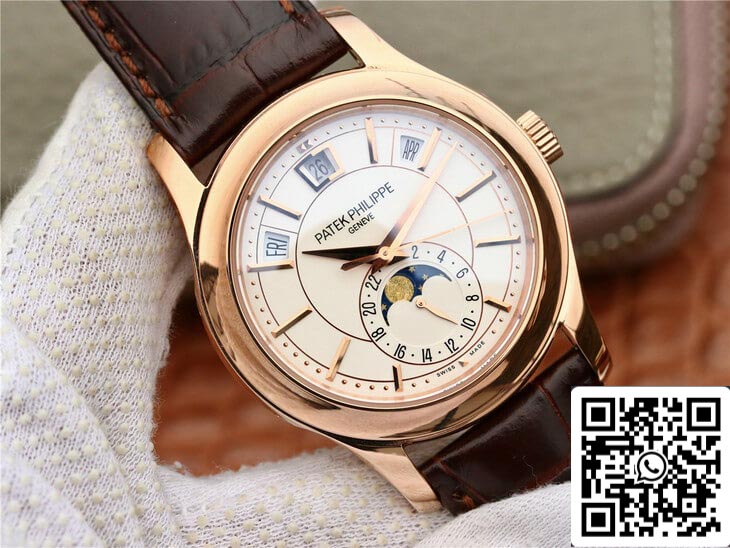 Patek Philippe Complications 5205R-001 1:1 Mejor edición KM Factory Esfera blanca lechosa