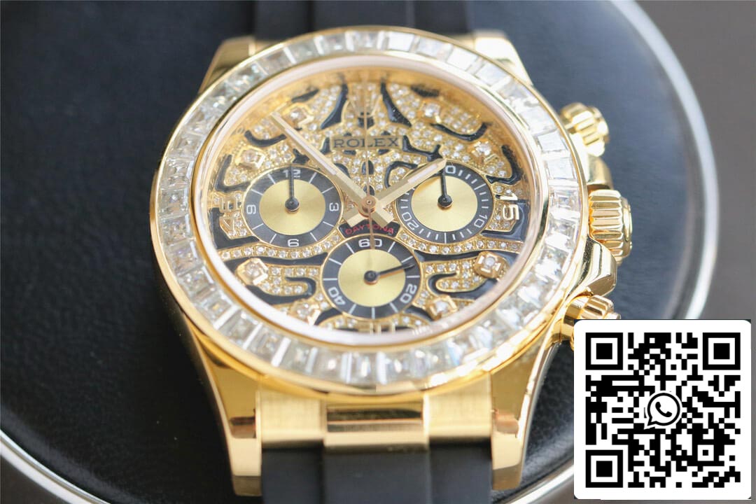 Rolex Cosmograph Daytona 116588 TBR 1:1 Best Edition Noob Factory Yellow Gold Diamond Bezel