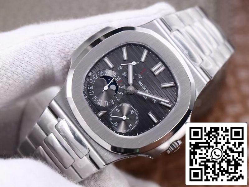 Patek Philippe Nautilus 5712/1A-001 1:1 Mejor Edición PF Factory Esfera Gris Movimiento Suizo