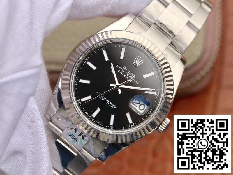 Rolex Datejust 126334 41mm AR Factory Men Watches 1:1 Best Edition Swiss EAT2824 Black Dial