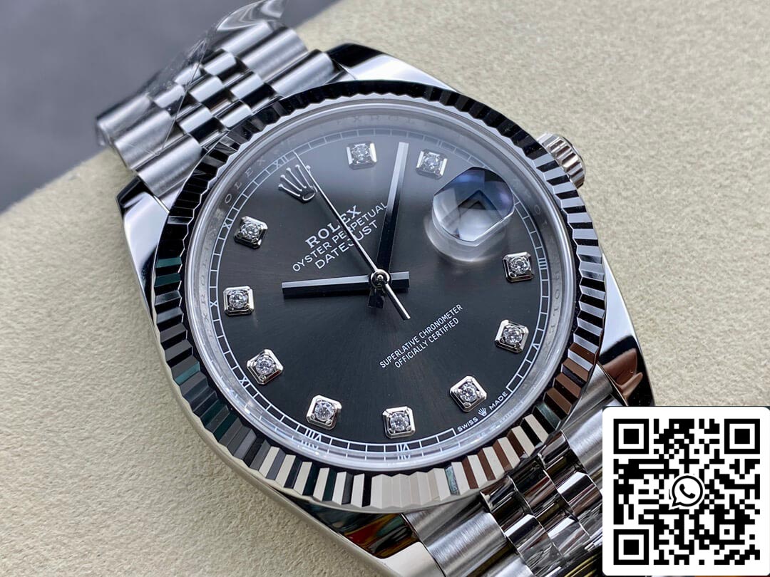 Rolex Datejust M126334-0006 1:1 Mejor edición Clean Factory esfera gris