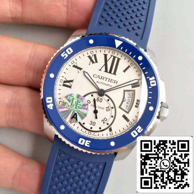 Calibro De Cartier Diver WSCA0011 JF Factory 1:1 Best Edition svizzero ETA2836-2 quadrante bianco