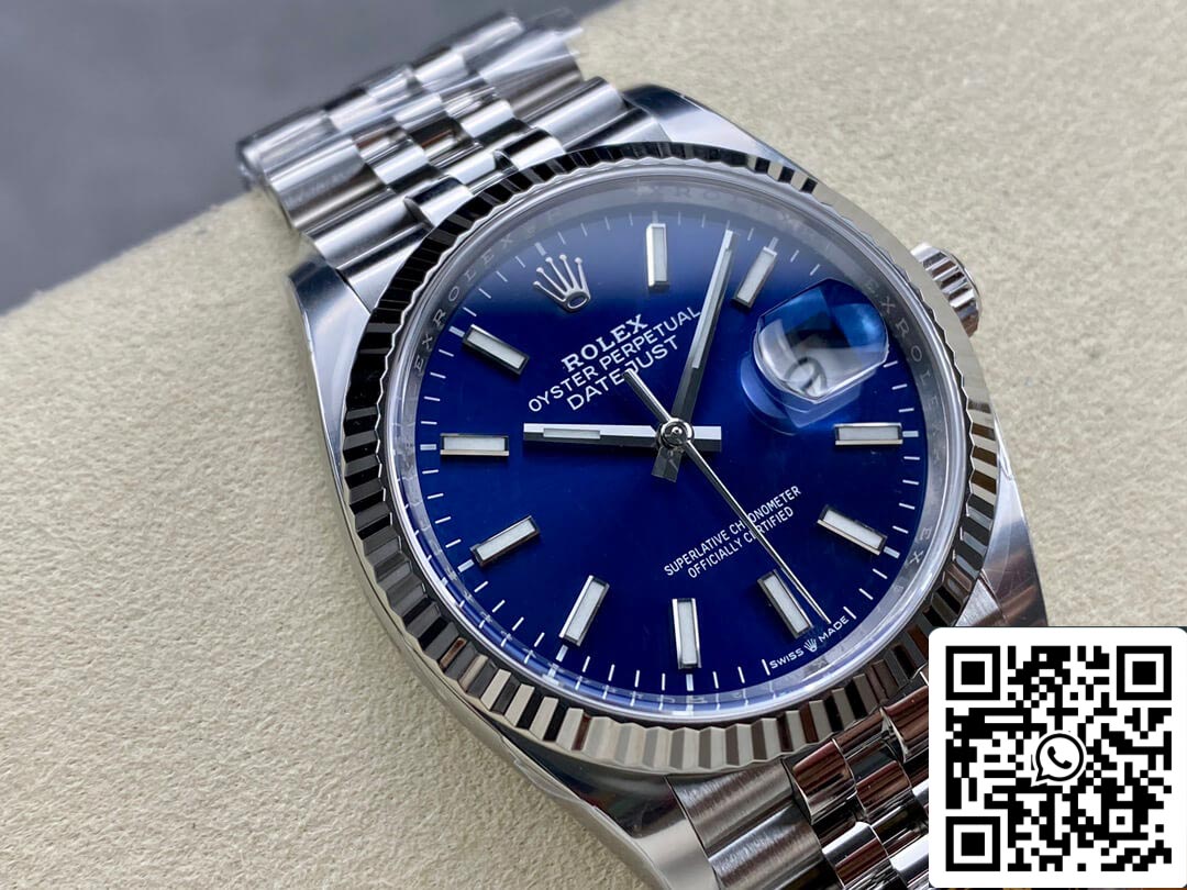 Rolex Datejust M126234-0017 36MM 1:1 Best Edition Quadrante blu fabbrica pulita