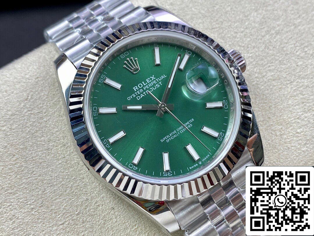 Rolex Datejust M126334-0028 41MM 1:1 Mejor Edición EW Factory Esfera Verde