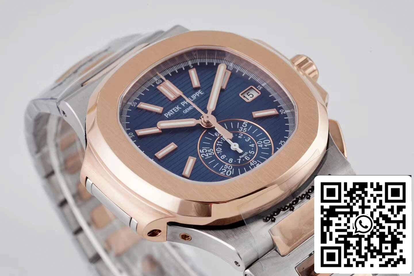 Patek Philippe Nautilus 5980/1AR-001 1:1 Mejor Edición 3K Factory V2 Esfera Azul