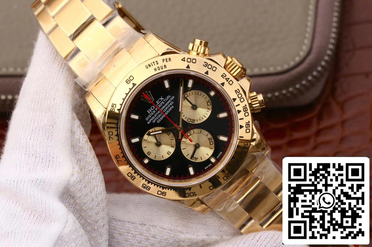 Rolex Daytona Cosmograph M116508-0009 1:1 Migliore edizione JH Factory Oro 18 carati