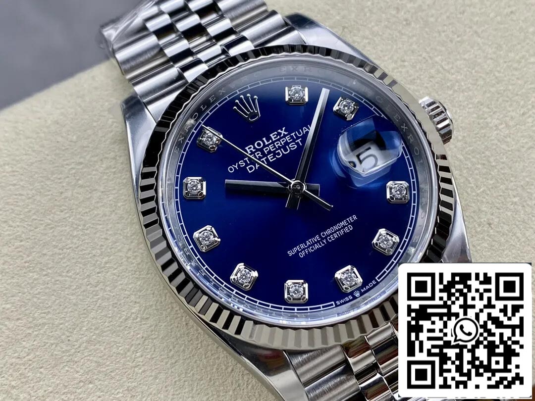 Rolex Datejust M126234-0037 36MM 1:1 Best Edition Quadrante con diamanti di fabbrica pulita