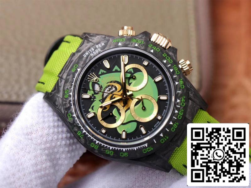 Rolex Daytona Cosmos Green Exploded Dragon 1:1 Mejor Edición WWF Factory Swiss ETA7750