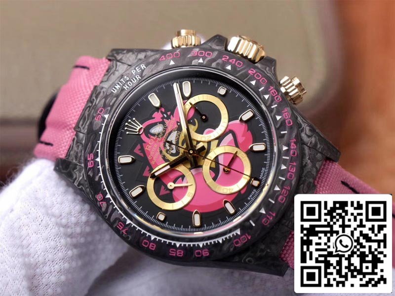 Rolex Daytona Cosmos Pink Exploded Dragon 1:1 Mejor Edición WWF Factory Swiss ETA7750