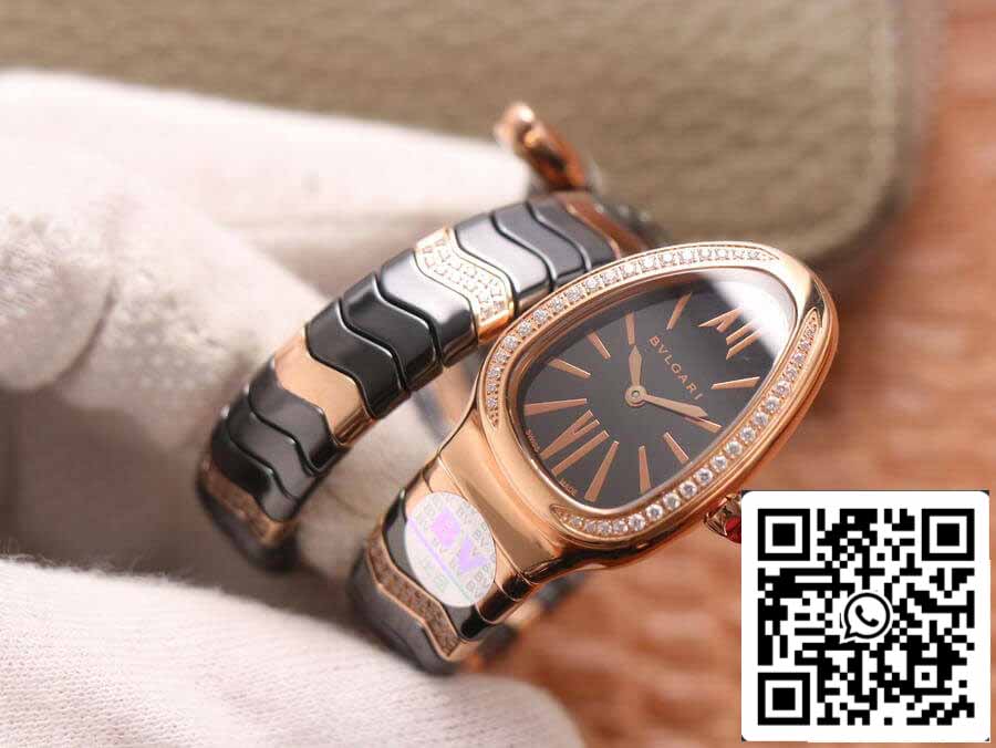 Bvlgari Serpenti 1:1 Best Edition BV Factory Rose Gold Diamonds