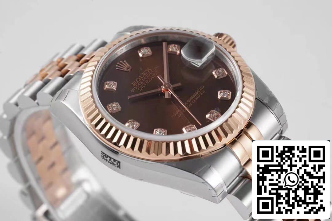 Rolex Datejust m278271-0028 1:1 Mejor edición GS Factory esfera marrón