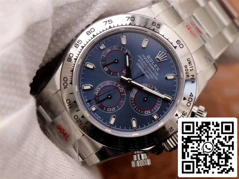 Rolex Daytona Cosmograph 116509-78599 1:1 Best Edition Noob Factory quadrante blu svizzero ETA4130