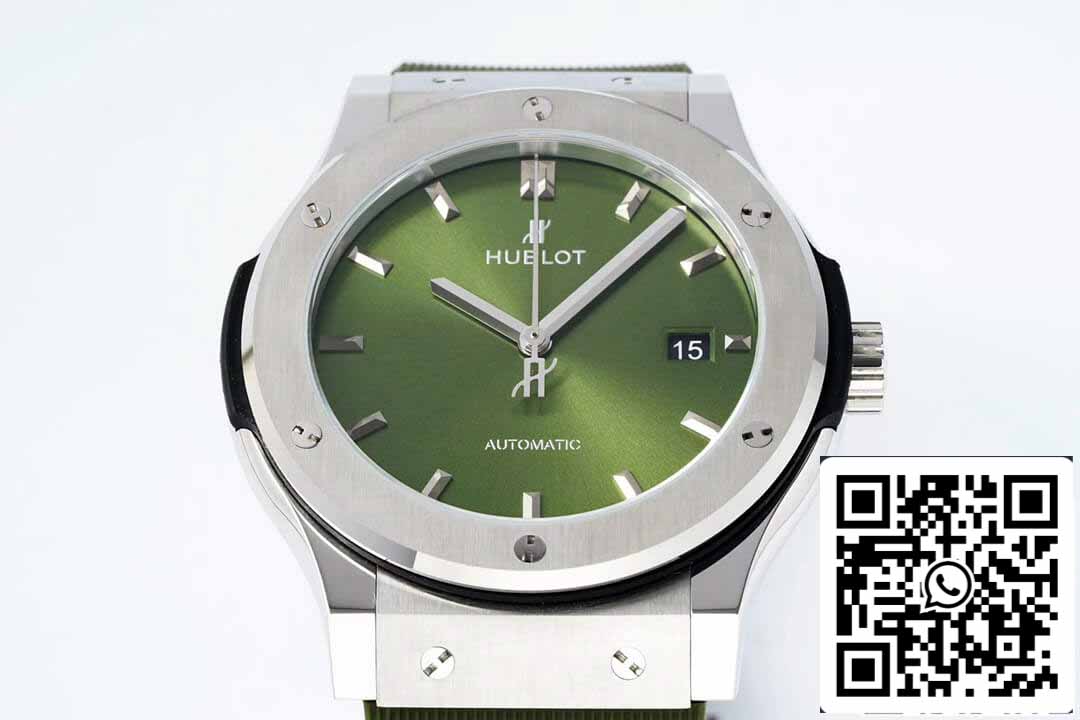 Hublot Classic Fusion 542.NX.8970.RX 42MM 1:1 Best Edition HB Quadrante verde di fabbrica