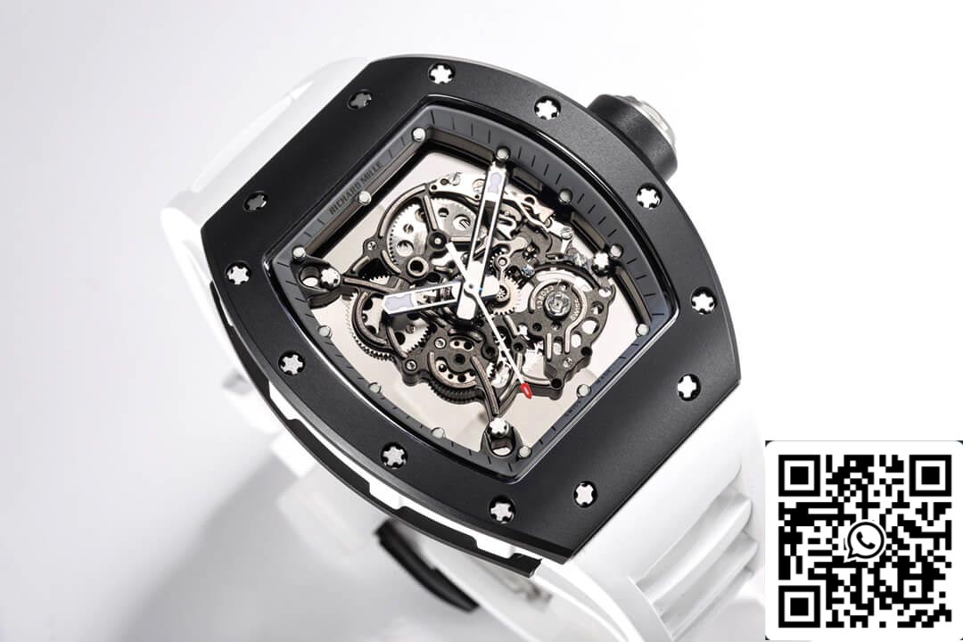 Richard Mille RM-055 1:1 Best Edition BBR Factory Black Ceramic Case