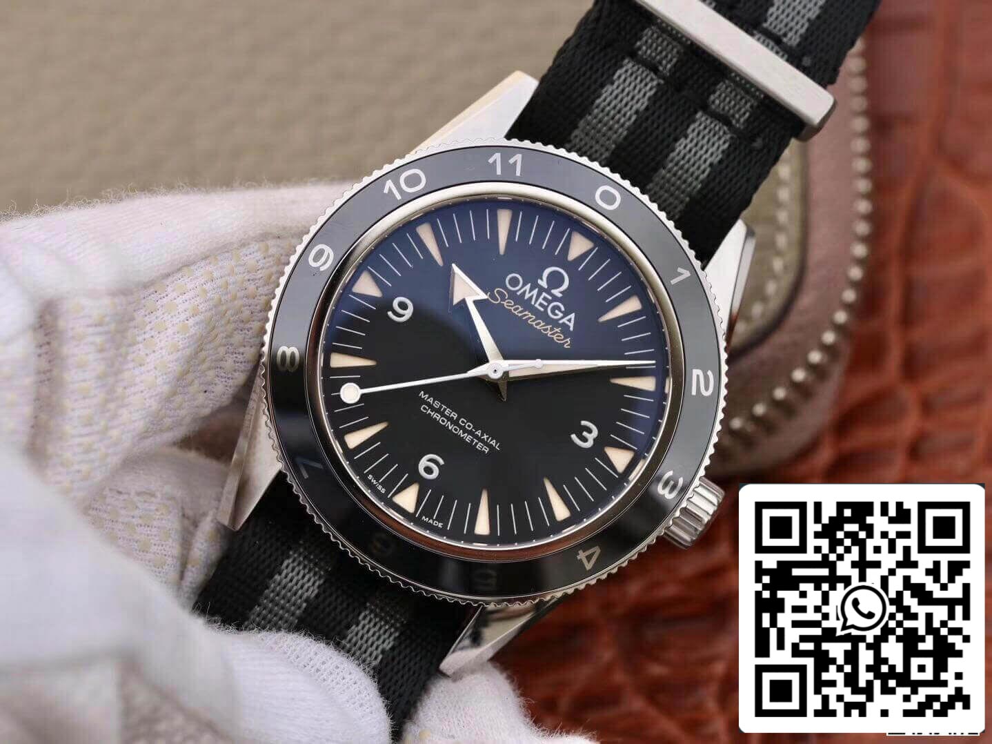 Cinturino in tessuto Omega Seamaster Planet Ocean 233.32.41.21.01.001 Omea Spectre Edition 1:1 VS Factory