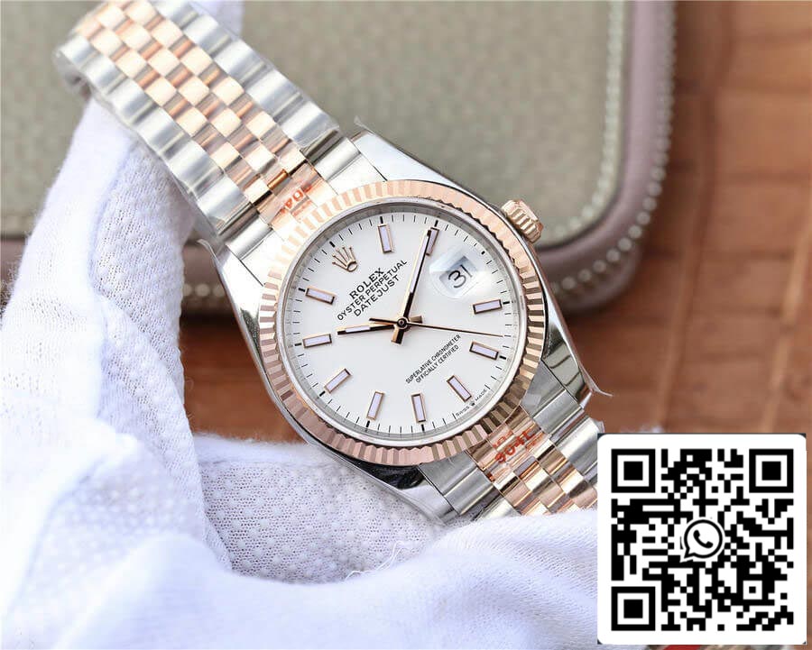 Rolex Datejust M126231-0017 36MM 1:1 Best Edition GM Factory quadrante bianco