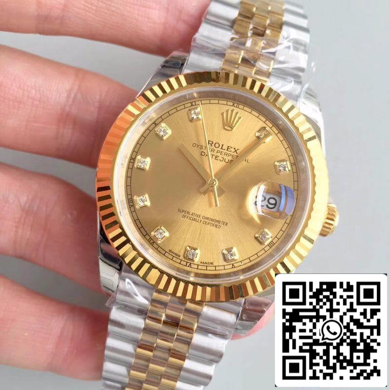 Rolex Datejust II 41mm 116333 EW Factory 1:1 Mejor Edición Suizo ETA2824 Esfera Champán