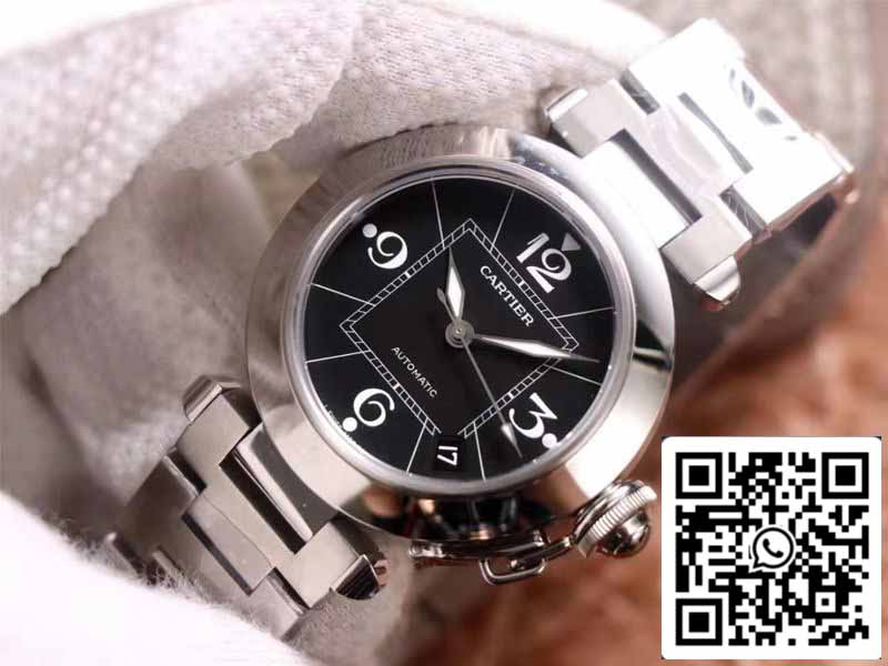 Cartier Pasha W31076M7 1:1 Best Edition V9 Factory Black Dial Swiss Cal.049