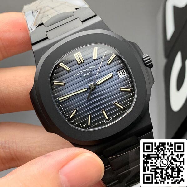 Patek Philippe Nautilus 1:1 Best Edition PPF Factory V4 DCL versione quadrante blu