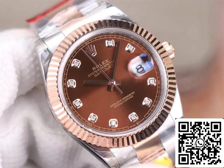 Rolex Datejust M126331-0003 41MM 1:1 Mejor edición TW Factory esfera chocolate