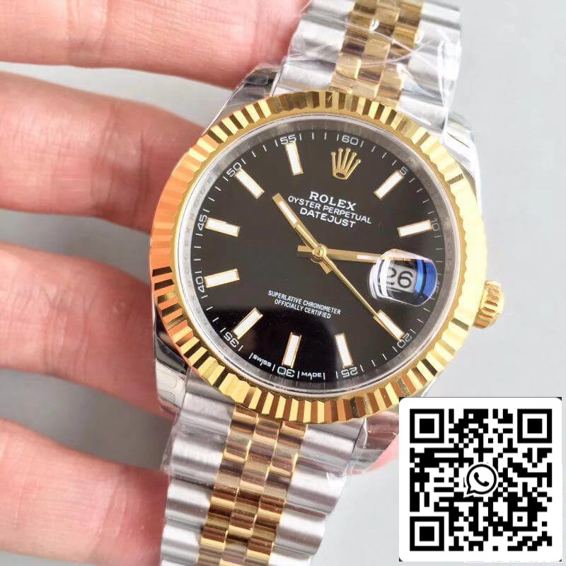 Rolex Datejust II 41 mm 126333 EW Factory Relojes para hombre 1:1 Mejor edición Swiss ETA3235 Dial negro