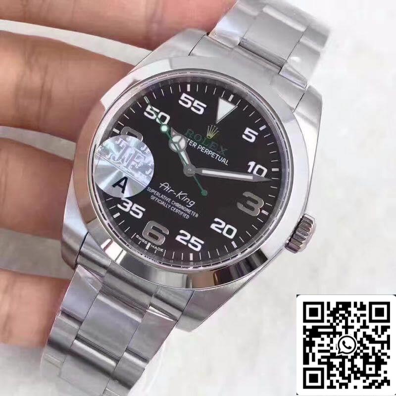 Rolex Air-King 116900 JF Factory 1:1 Mejor Edición Suizo ETA3131 Esfera Negra