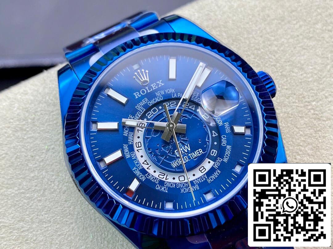 Rolex Sky Dweller 40MM WWF Factory DIW esfera azul Mejor edición 1:1 WWF Factory