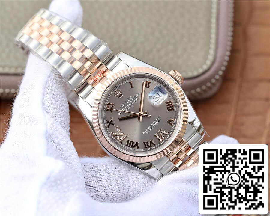 Rolex Datejust M126231-0023 36MM 1:1 Mejor Edición GM Factory Esfera Gris