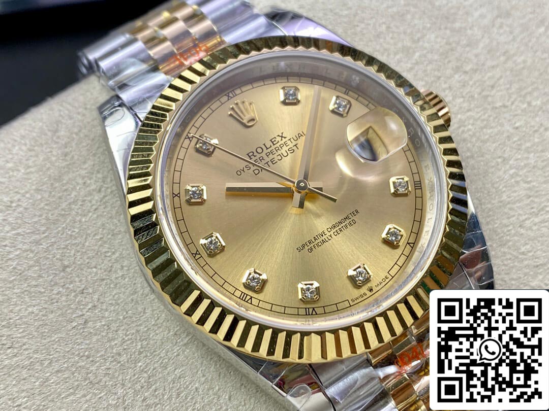 Rolex Datejust M126333-0012 1:1 Mejor Edición GM Factory Oro Amarillo