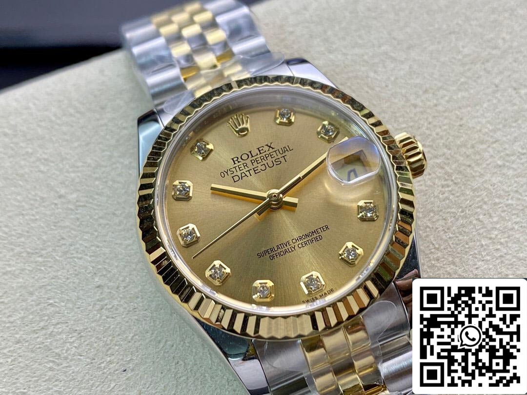 Rolex Datejust M278273-0026 31MM 1:1 Best Edition EW Factory quadrante champagne