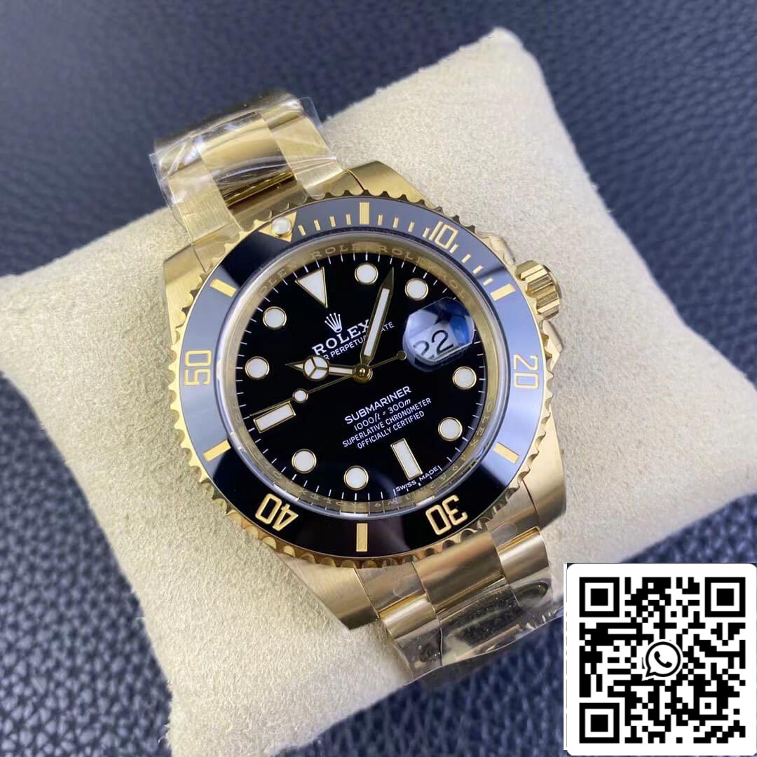 Rolex Submariner 116618LN-97208 1:1 Mejor edición Clean Factory esfera negra